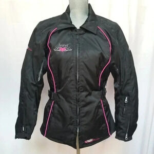 m2r Jewel Motorcycle Jacket Black Pink 8